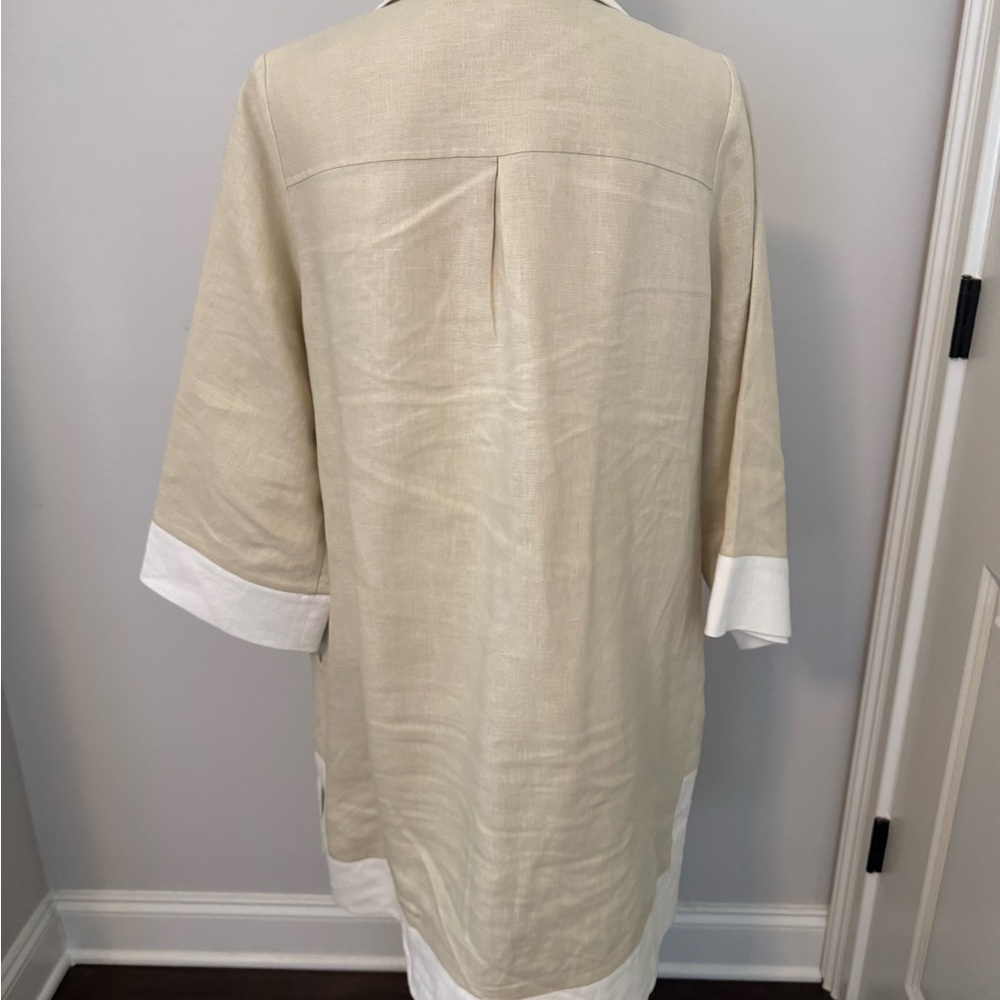Tuckernuck Cream and White Tunic dress. Size L - Picture 5 of 7